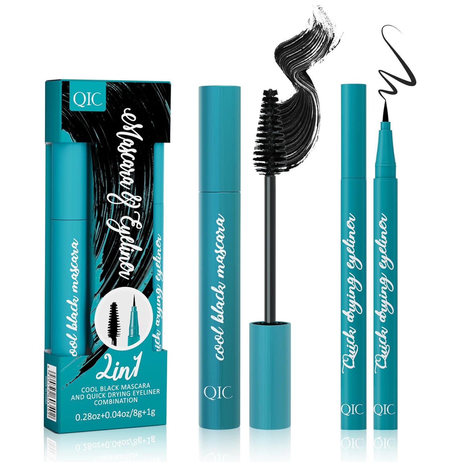 2 IN 1 Mascara Liquid Lash Extensions & Eyeliner Set